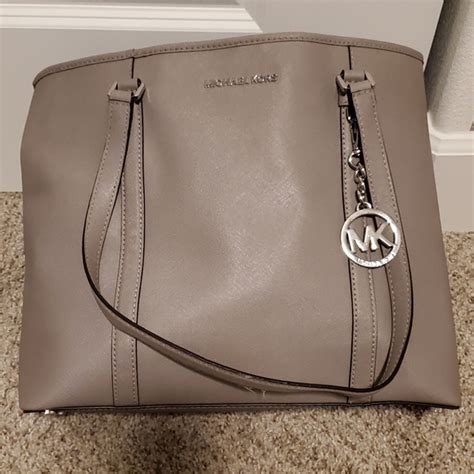 michael kors sady tote grey|michael kors grey totes.